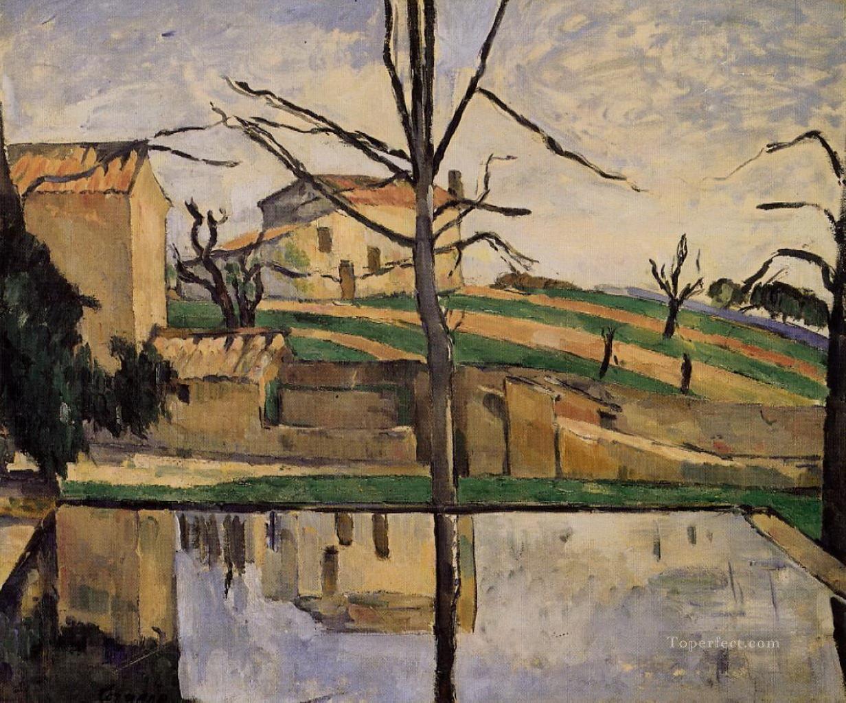 The Pool at Jas de Bouffan Paul Cezanne Landscape Oil Paintings